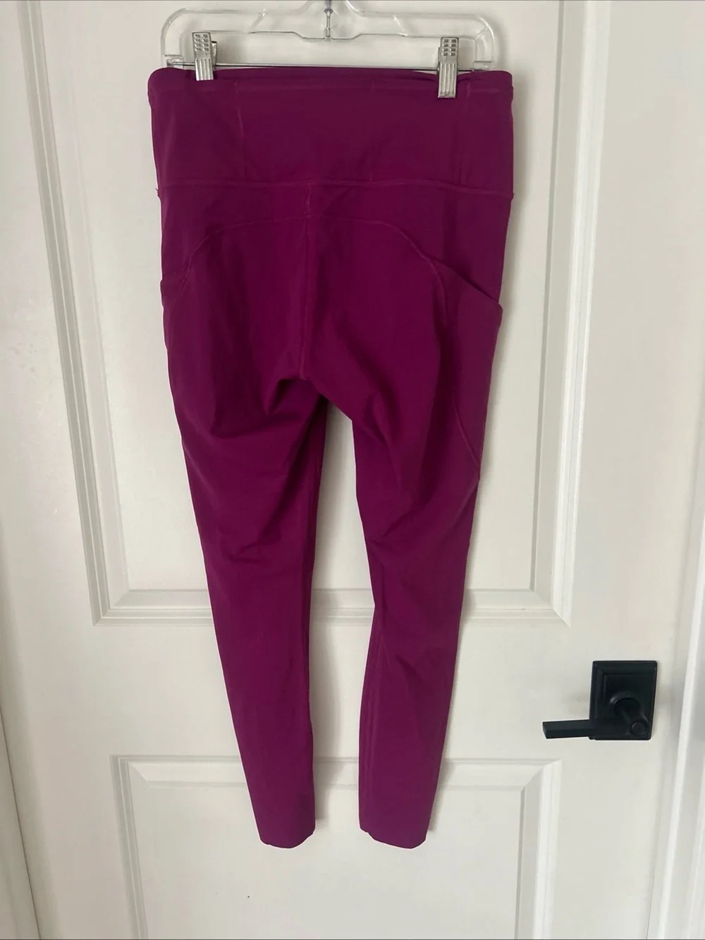 Lululemon X Peloton Women’s Size 8 Fuchsia Workout Pocket 25” Leggings